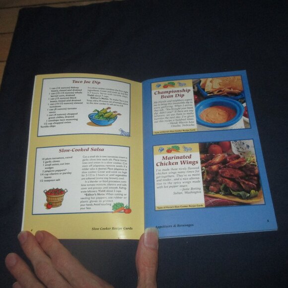 Slow Cooker Recipe Cards (100+ Favorites) Taste of Home (Softcover, 2003) - Picture 4 of 4